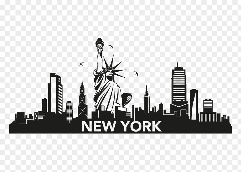 The Skyline Hotel Drawing Stencil Wall Decal PNG