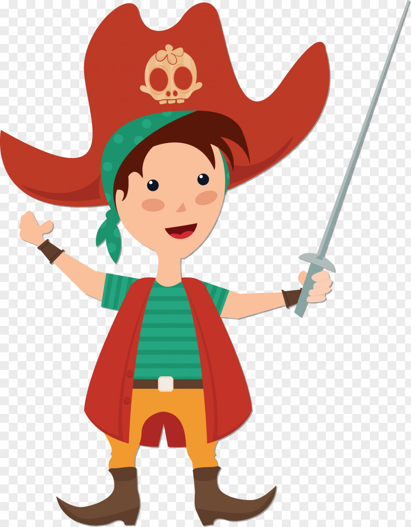 Vector Pirate Illustration PNG