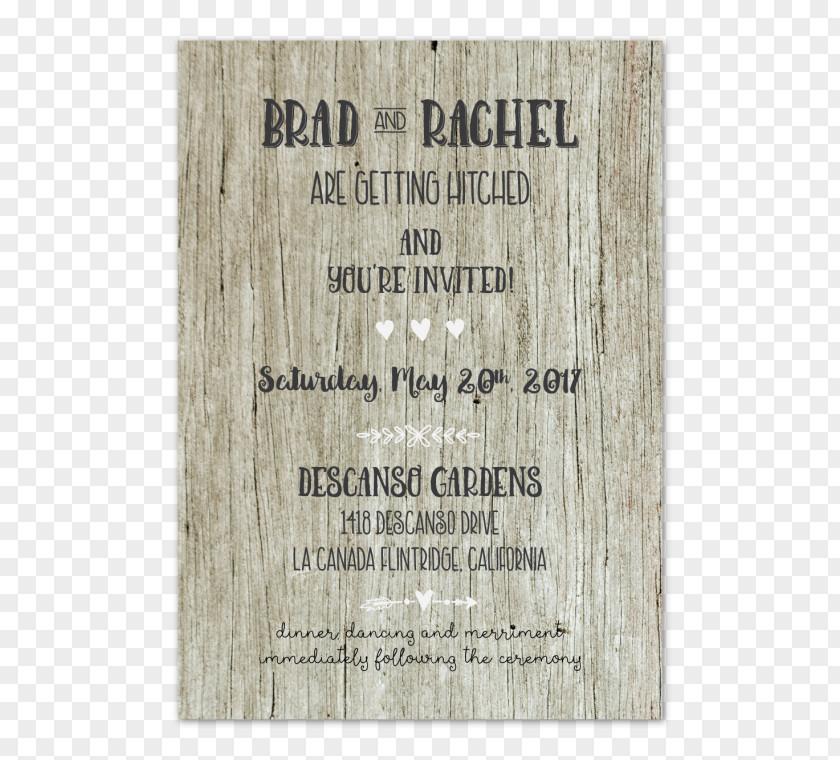 Wood Carving Wedding Invitation Paper Printing PNG