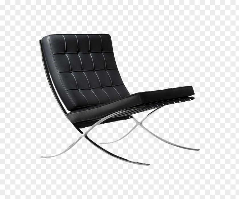 Chair Barcelona Eames Lounge Knoll Foot Rests PNG