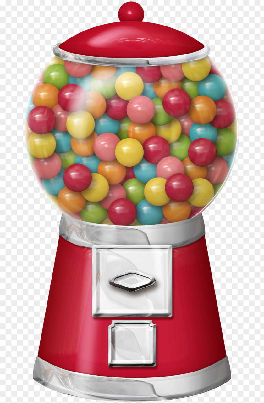 Chewing Gum Lollipop Cotton Candy Gumball Machine PNG