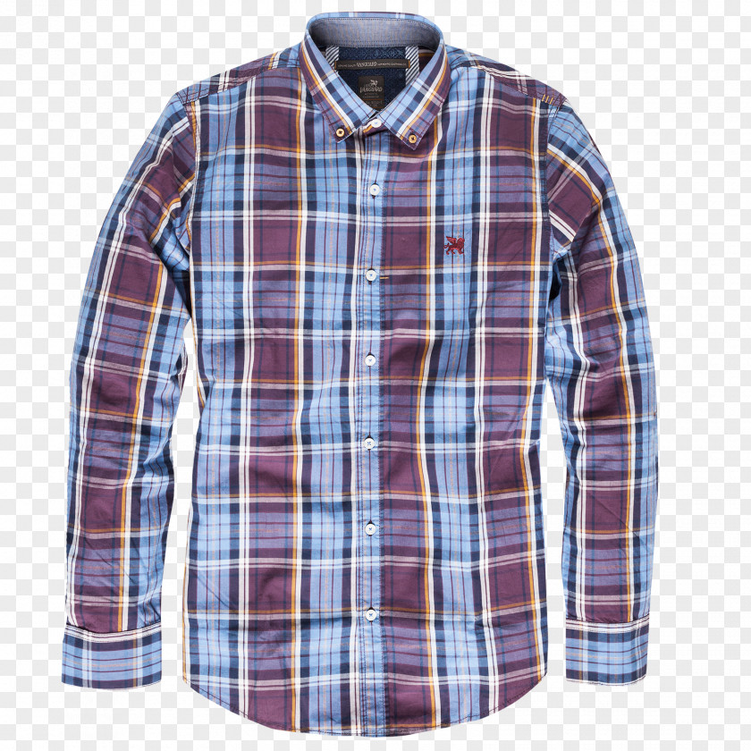 Dress Shirt Tartan Button Outerwear Sleeve PNG