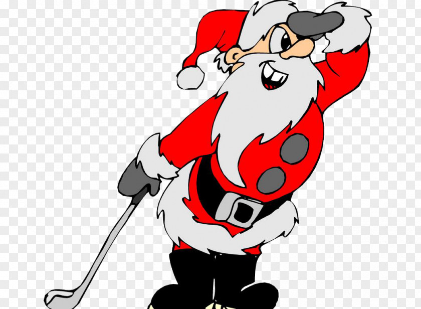 Overlooking The Santa Claus Golf Course Christmas Clip Art PNG