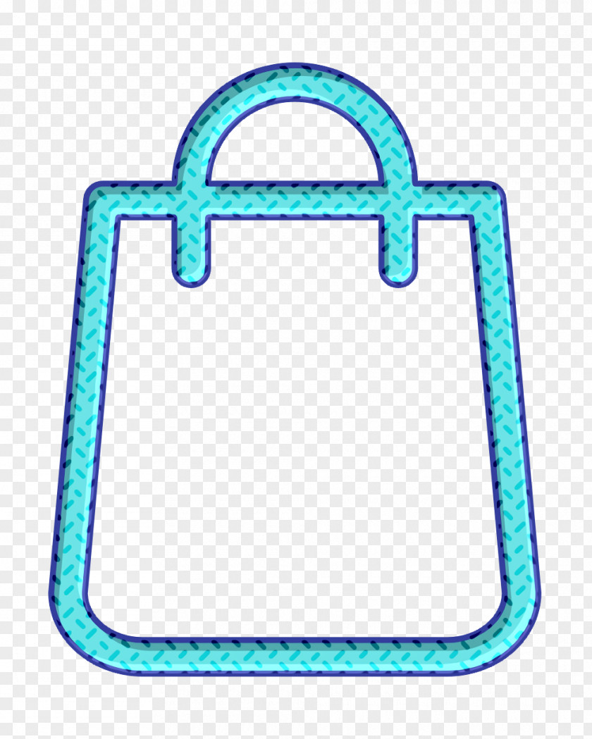 Turquoise Aqua Shopping Icon PNG