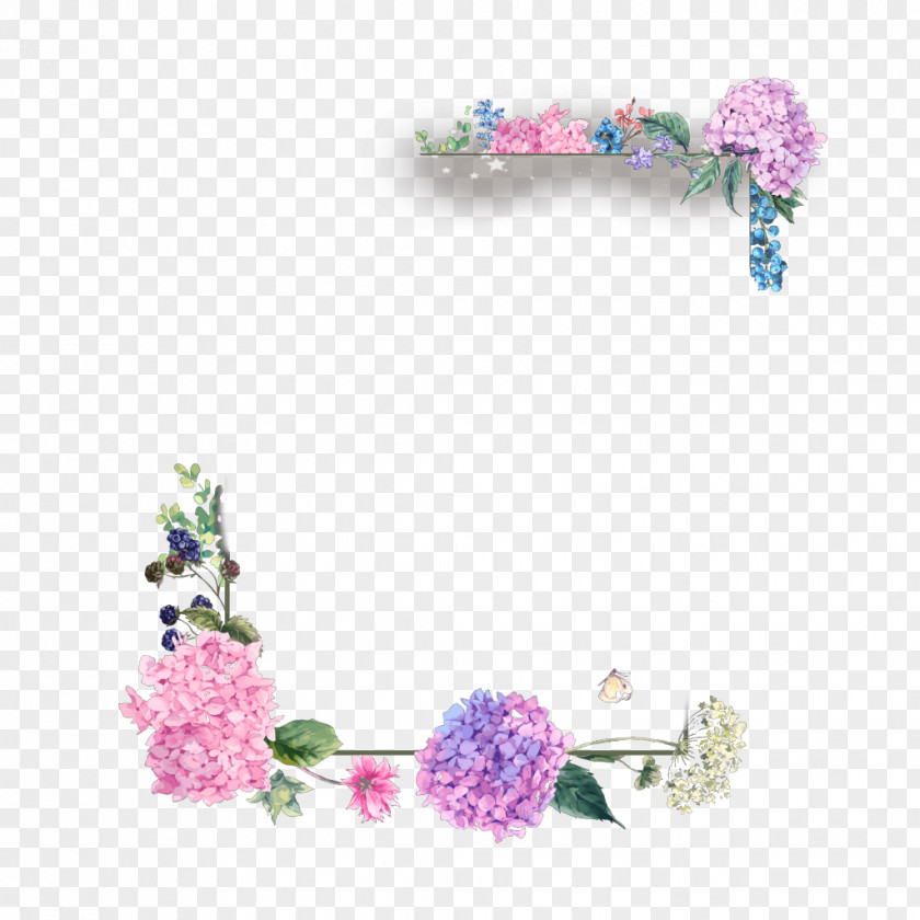 Flower Borders And Frames Floral Design Clip Art Image PNG