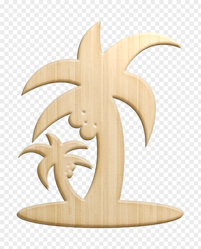 Summertime Icon Tropical Beach Palms Trees Silhouette Palm PNG