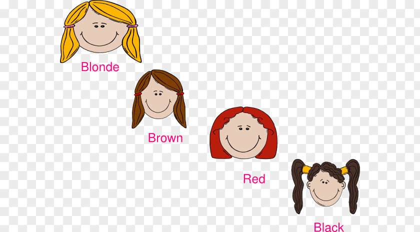 Hair Color Cliparts Human Coloring Red Clip Art PNG