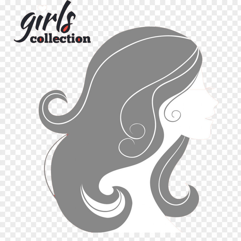 Hair Gray Letter Material Woman Illustration PNG