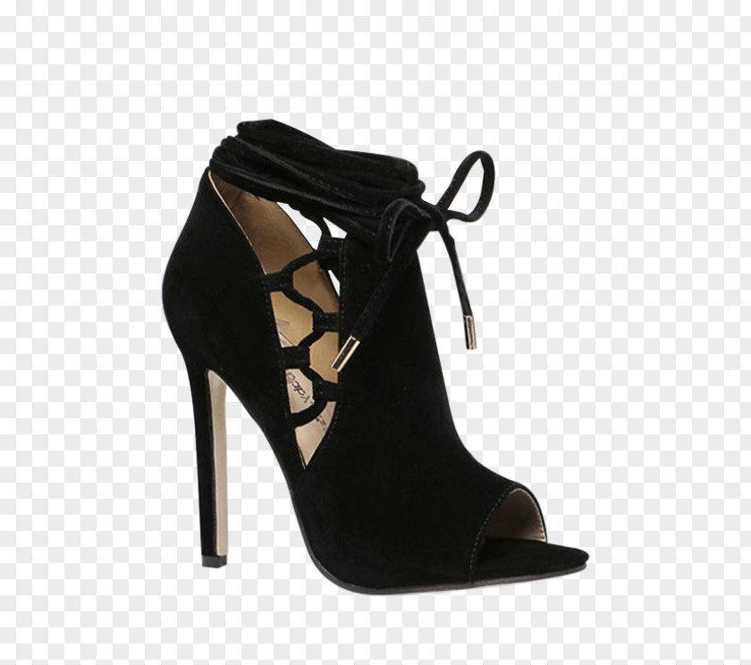 Hollowed Out Railing Style Court Shoe Peep-toe Fashion High-heeled PNG