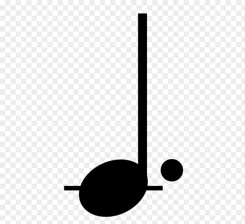 Quarter Note Dotted Musical Rest PNG