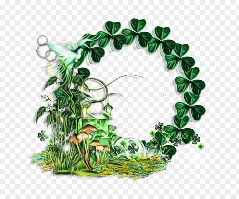 Flower Wreath Green Leaf Plant Grass PNG