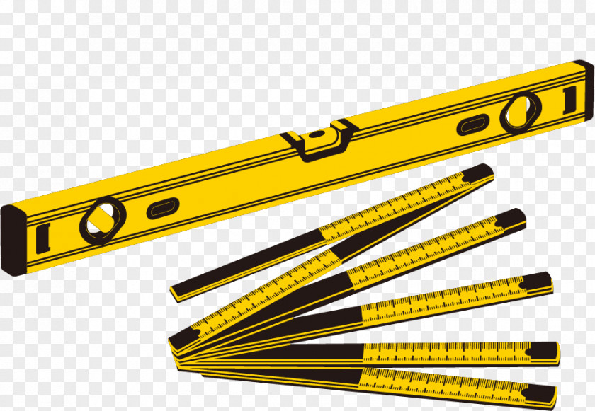 Foot Level Installation Tools Vector Material Tool Ruler Download PNG