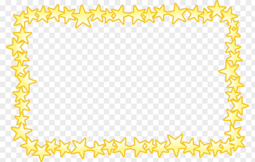 Gold Frame Yellow Area Pattern PNG