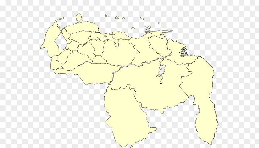 Map Federal Dependencies Of Venezuela Patos Island Carabobo Italian Language In PNG