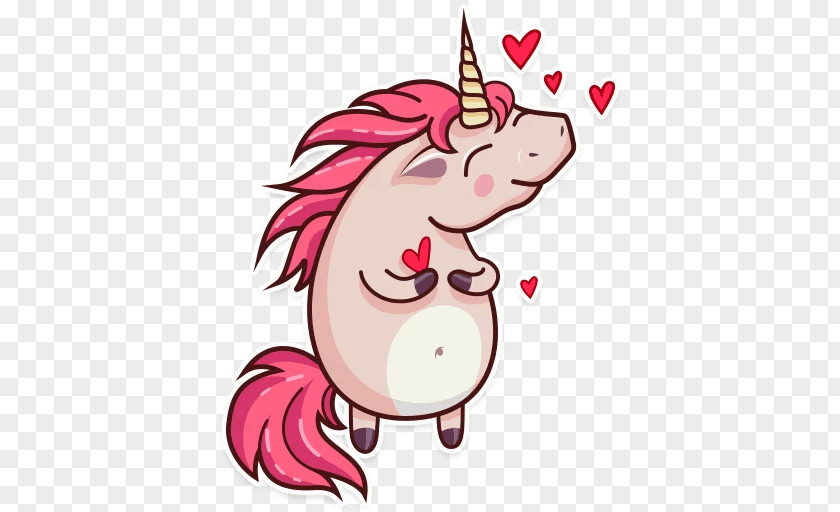 Telegram Sticker Wall Decal Unicorn PNG