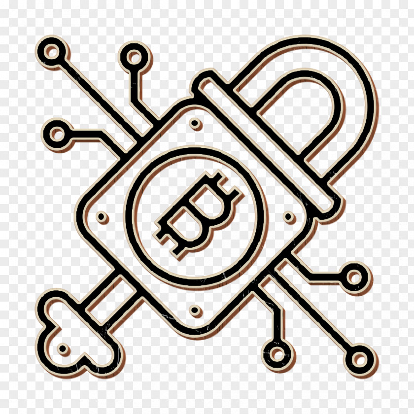 Cryptography Icon Bitcoin Blockchain PNG