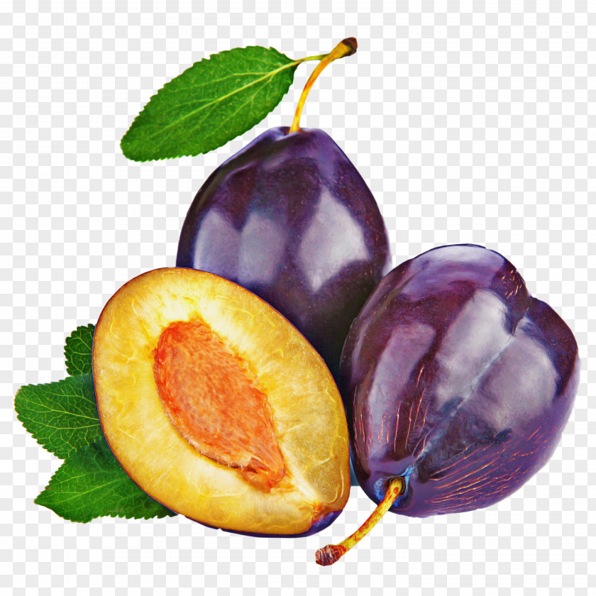 European Plum Fruit Natural Foods Food Plant PNG