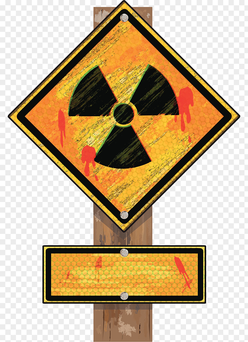Nuclear Leak Hazard Sign Stock Illustration PNG