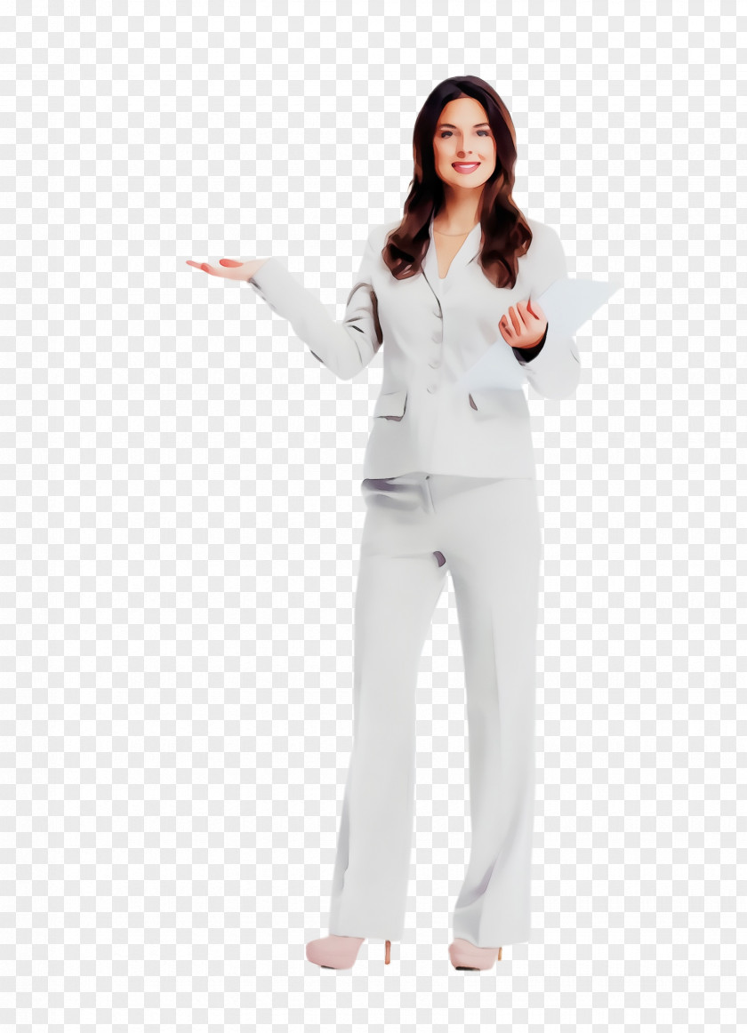 Pajamas Gesture White Clothing Standing Suit Formal Wear PNG