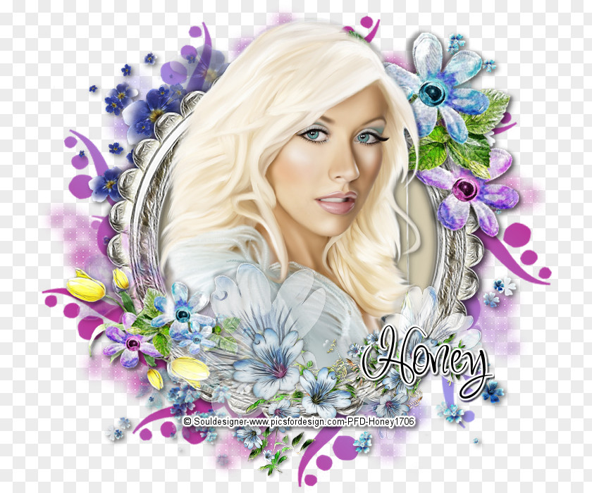 Aguilera Blond Hair Coloring Brown Photomontage PNG