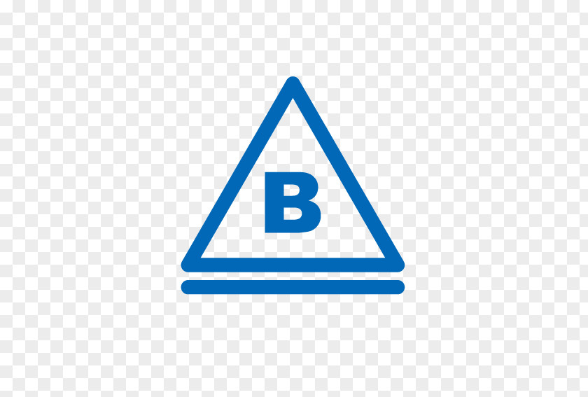 Blue Letter Symbol Warning Sign Hazard Safety PNG