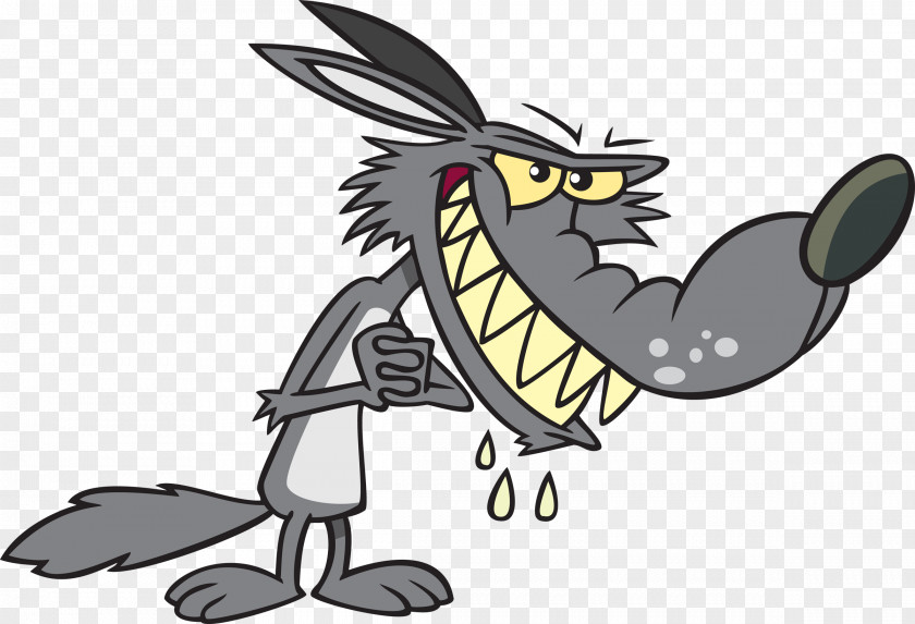 Cartoon Wolves Big Bad Wolf Gray Clip Art PNG