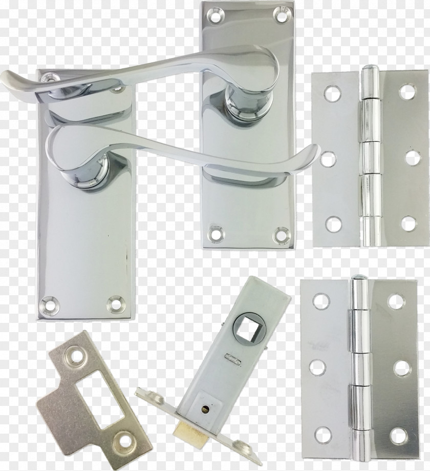 Door Hinge Handle Lock Steel PNG