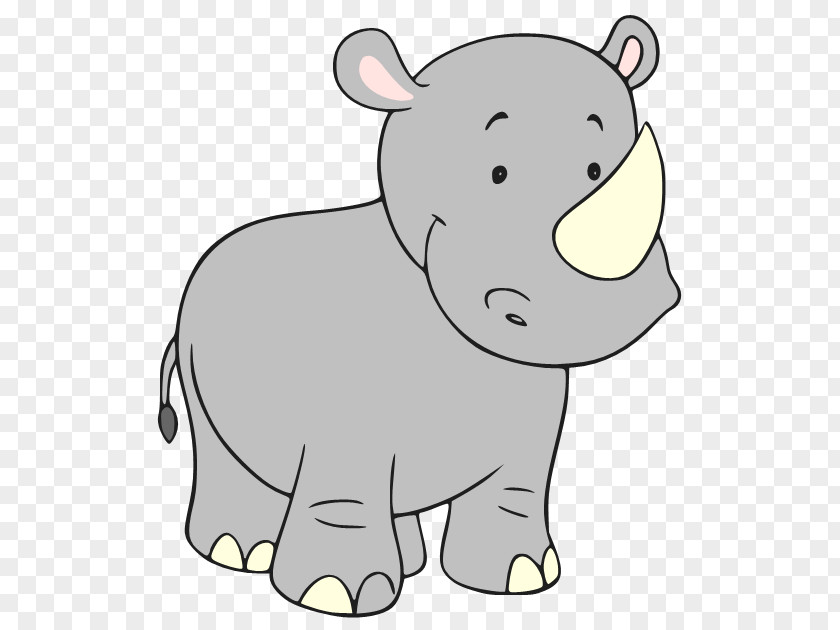 Rhino Cartoon Rhinoceros Cuteness Clip Art PNG