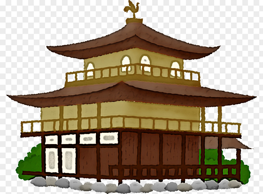 Shinto Shrine Roof Facade China PNG