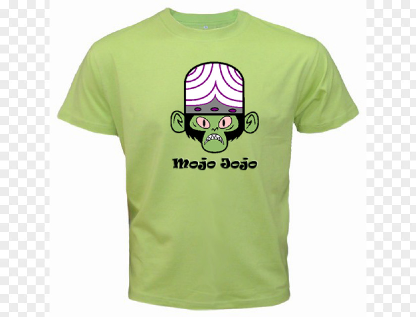 T-shirt Mojo Jojo Logo Green Sleeve PNG