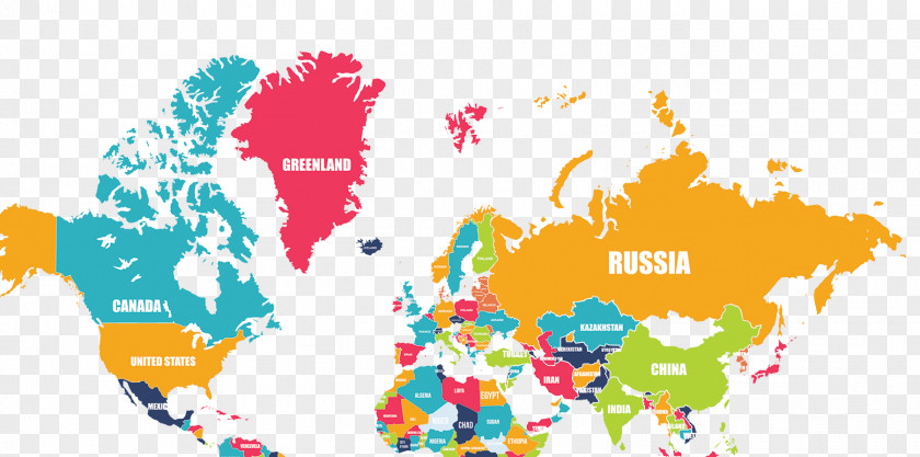 World Map Physical PNG