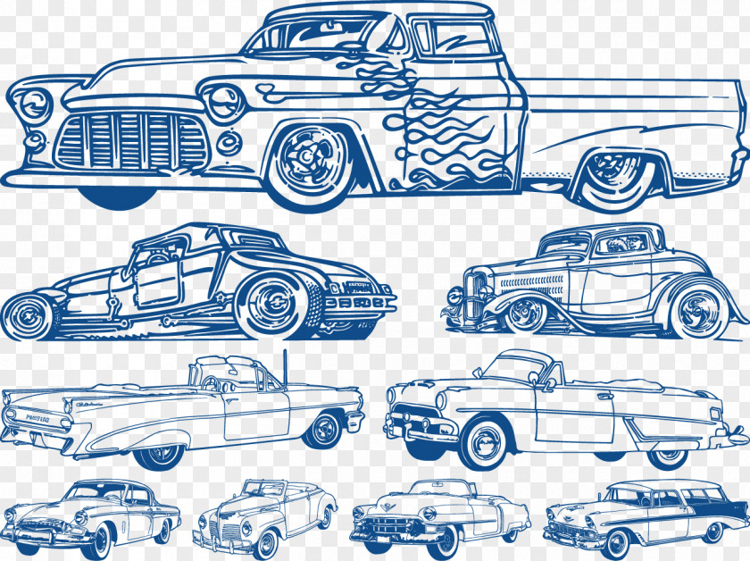 All Kinds Of European Classic Cars Car PNG