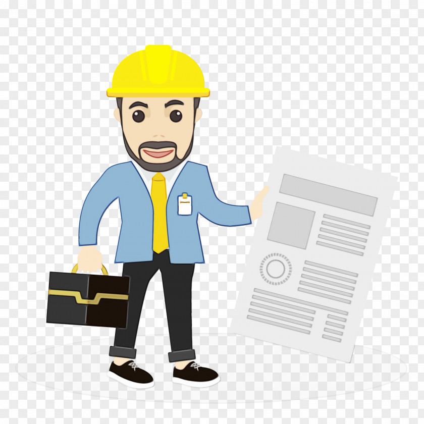 Business Construction Cartoon Worker Job Employment Package Delivery PNG