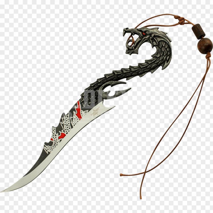 Necklace Gold Knife Dagger Weapon Sword Blade PNG