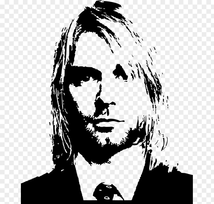 Silhouette Kurt Cobain Artist Musician PNG