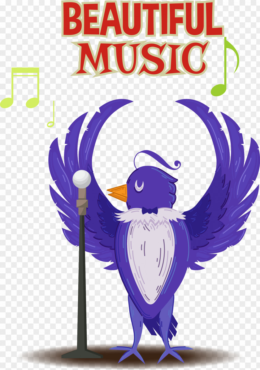 Singing The Parrot Bird Adobe Illustrator Illustration PNG