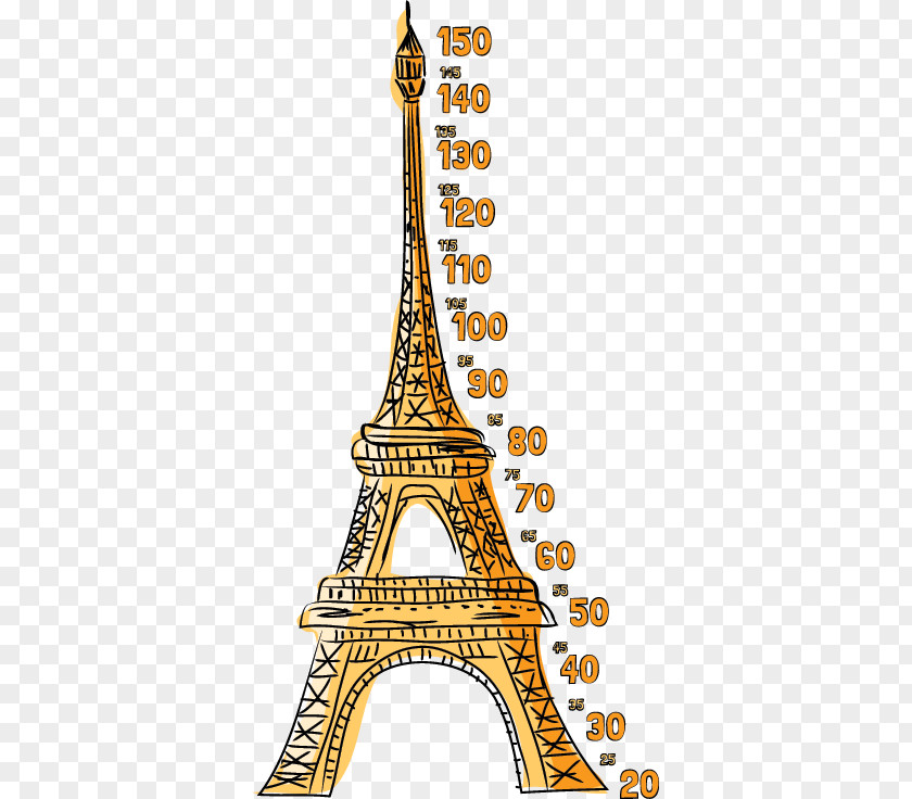 Tour Eiffel Tower Empire State Building Sticker Wall Decal PNG