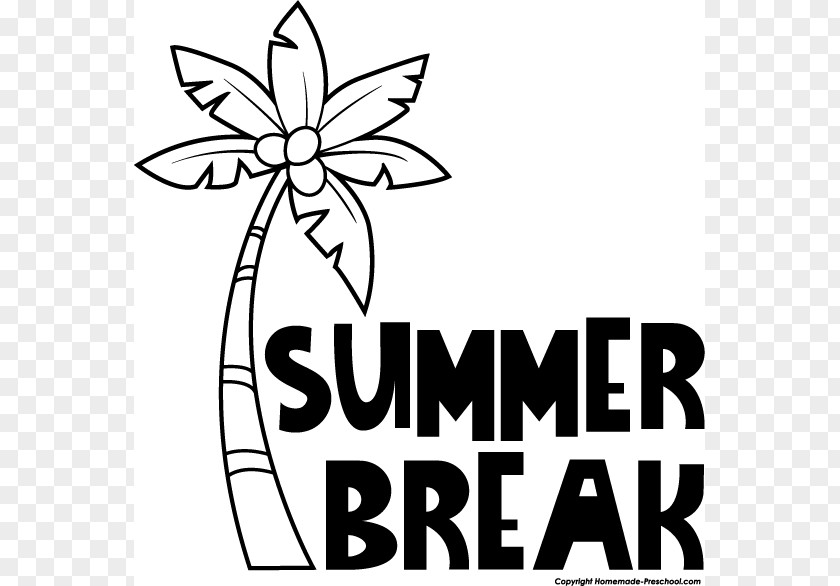 Summer Home Cliparts Vacation Black And White Clip Art PNG