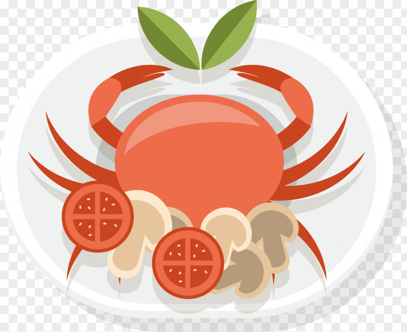 Vector Delicious Crabs Dish Food Delicacy PNG