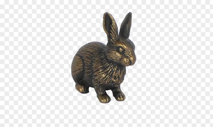 Big Rabbit Domestic Bronze Statue PNG