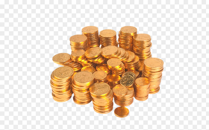 Dinero Gold Coin Collecting Metal PNG