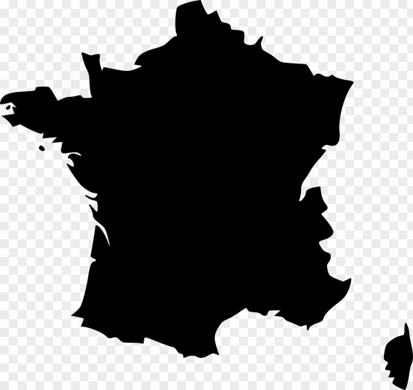 France Vector Map Blank PNG