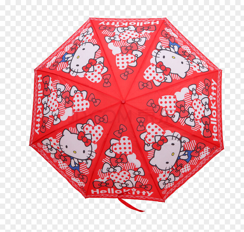Red Hello Kitty Umbrella Online Cover Museum Child PNG