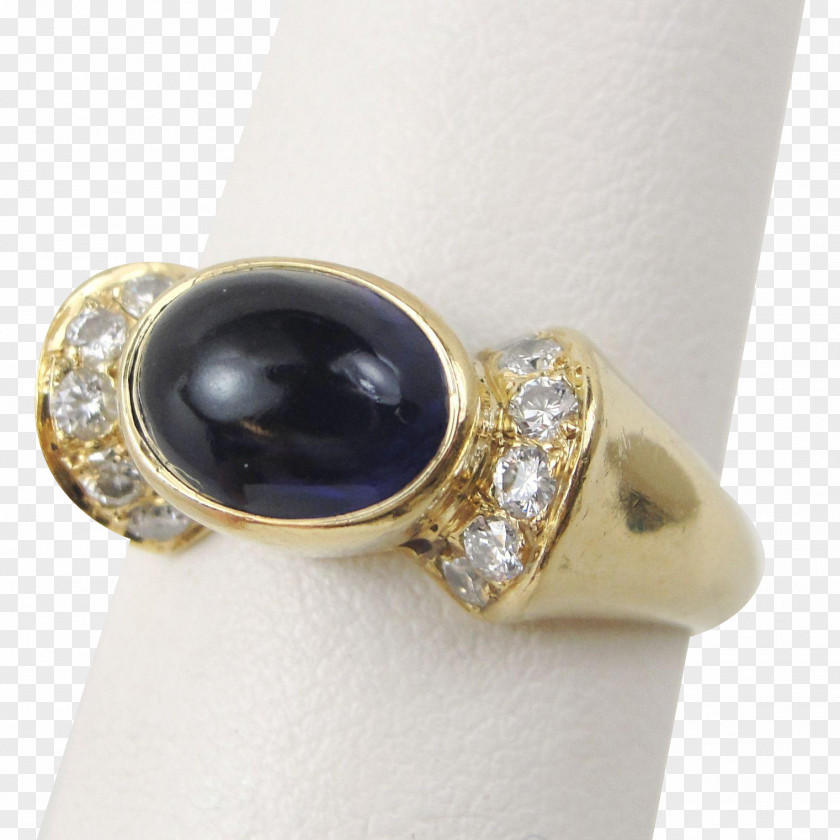 Ring Onyx Sapphire Cabochon Body Jewellery PNG