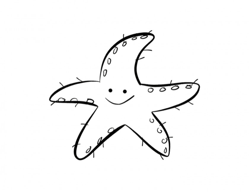 Starfish Drawing Cliparts Coloring Book Child Clip Art PNG