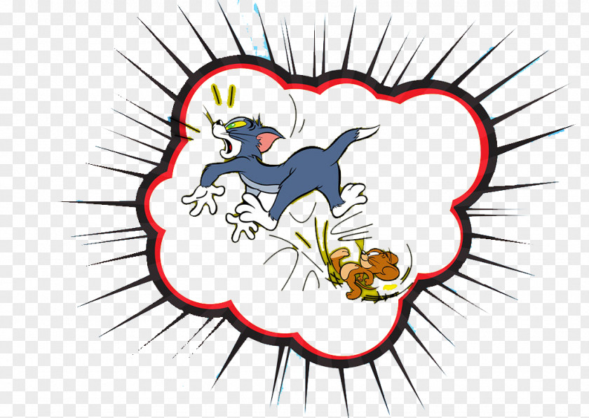 Tom And Jerry Speech Balloon Pop Art Comics Illustration PNG