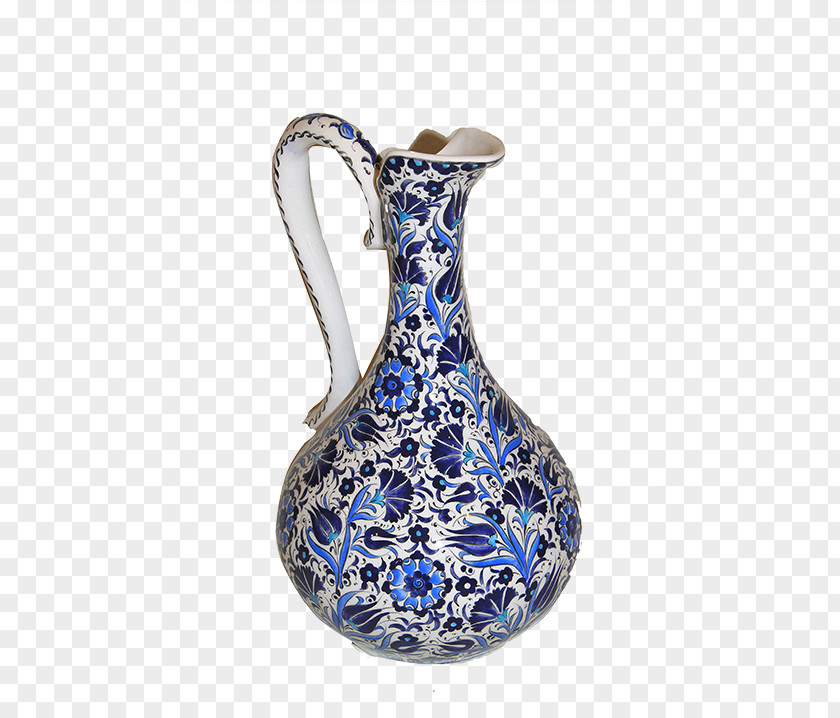 Vase Jug Cobalt Blue Glass Pitcher PNG