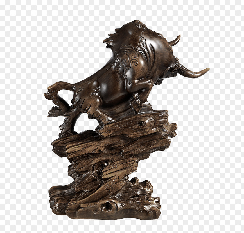 Bull Decoration Copper PNG