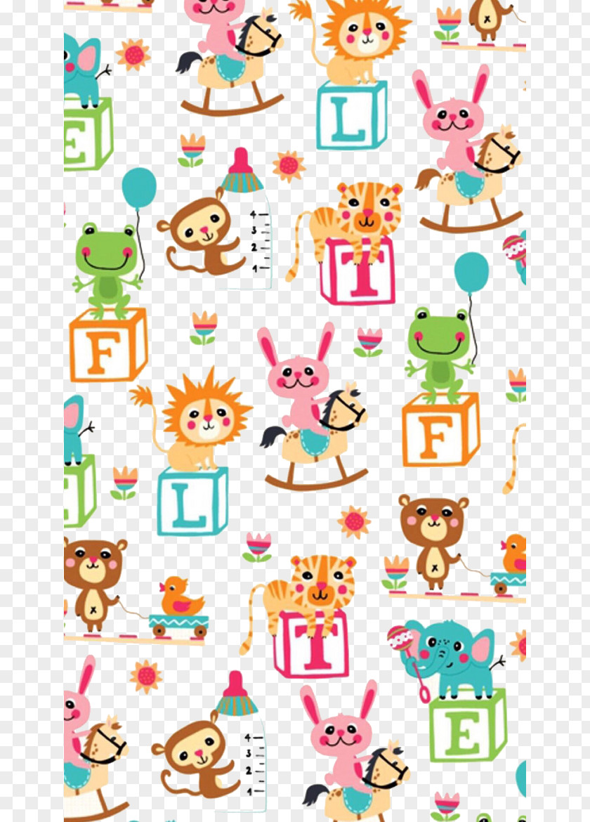 Cartoon Animals Vector Background Clip Art PNG