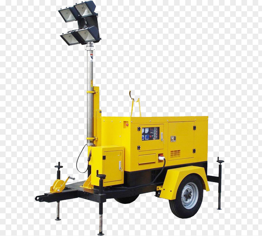 Light Tower Heavy Machinery Diesel Generator Lighting PNG